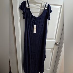 New White Mark Navy Maxi Dress